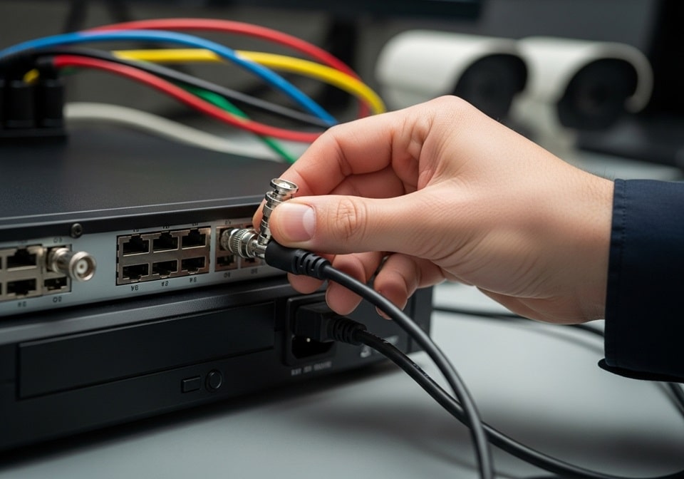 Connect the cameras to the recorder.720Z min