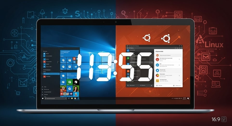 Feature image Fixing Dual-Boot Time Sync: Stop Windows Clock Errors (Linux/macOS UTC Conflict)