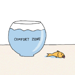 Outside comfort zone