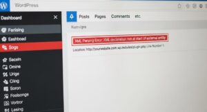 The error 'XML declaration allowed only at the start of the document'