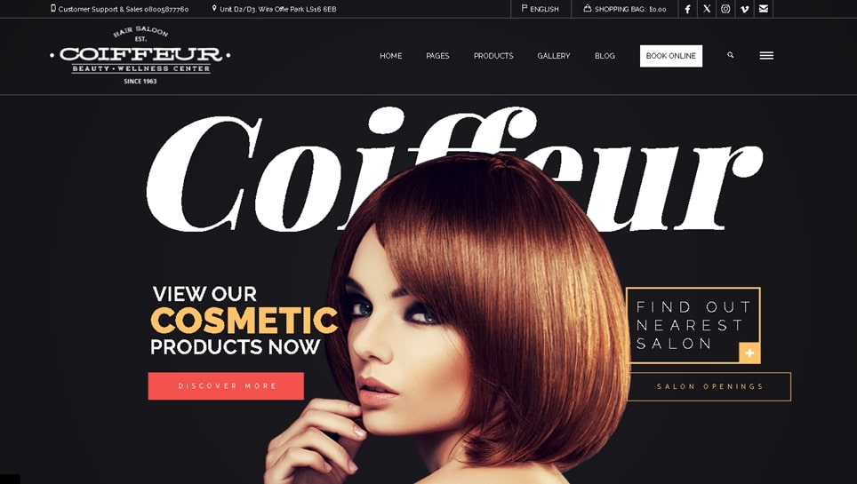 Coiffeur High End Salon Theme