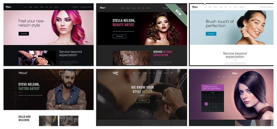 Nelson - Resourceful Hair Salon WordPress Theme