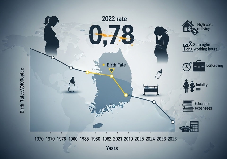 How is the birth rate in South Korea so low?