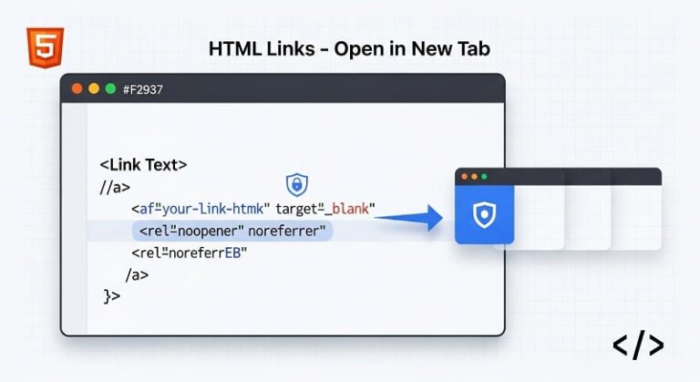 Complete Guide: How to Open HTML Links in a New Tab with Target Blank Attribute