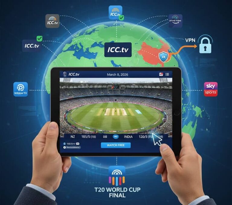 How to Watch Cricket Live Free Online From Anywhere — ICC.tv, VPN and All Options (2026)