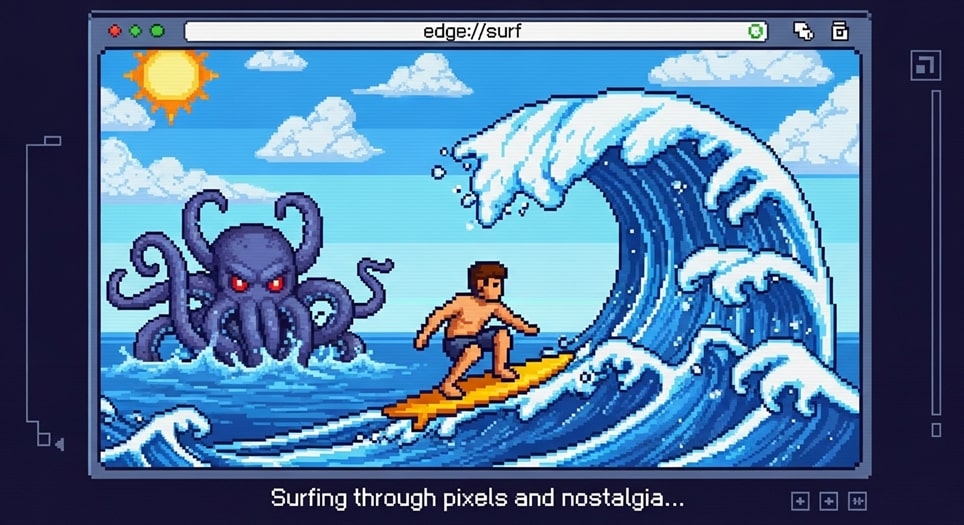 How to Play Microsoft Edge's Secret Surfing Game