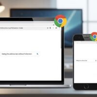 Hide Chrome Address Bar on Windows 10, Android, and iPhone (No Fullscreen Needed) 1 Hide Chrome Address Bar on Windows 10, Android, and iPhone (No Fullscreen Needed)