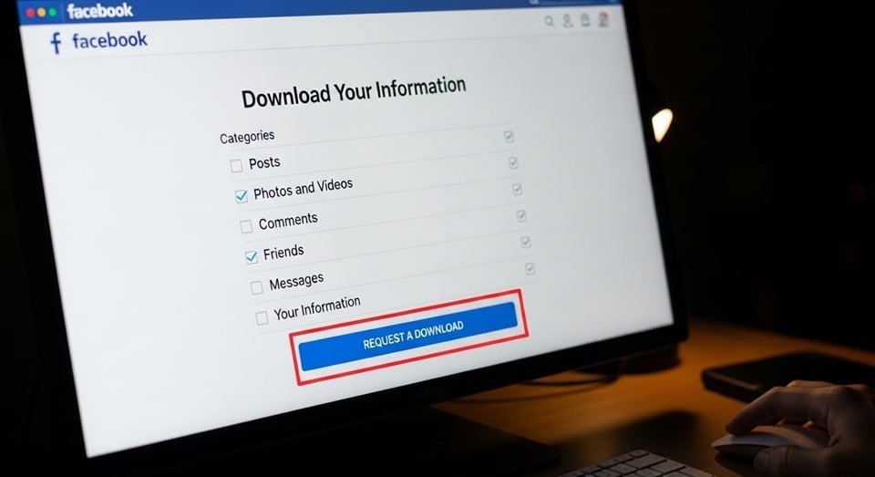 Download Your Information Feature on Facebook.240Z