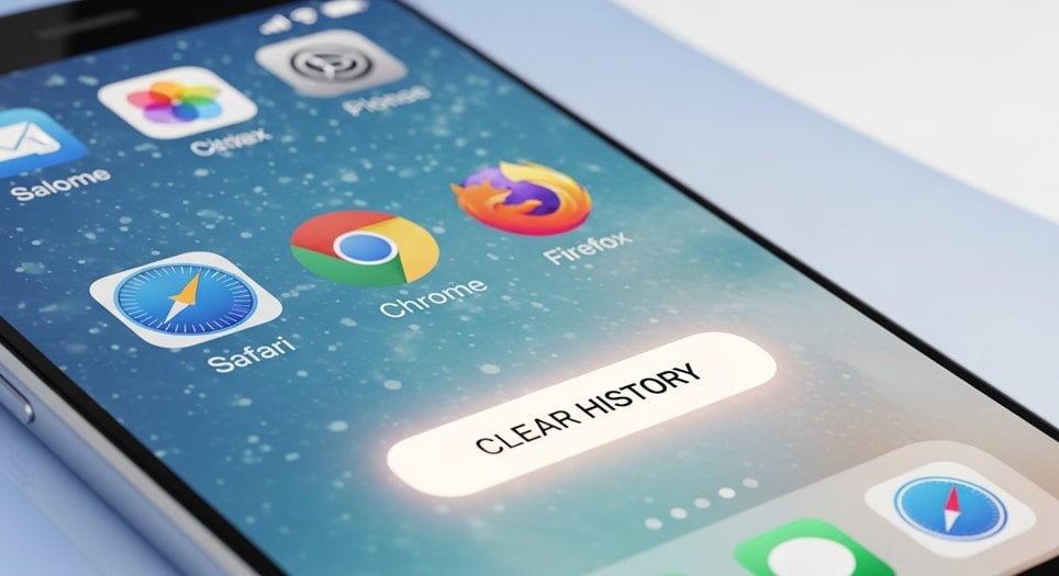 Feature image How to Clear Search History on iPhone: Safari, Chrome, Firefox