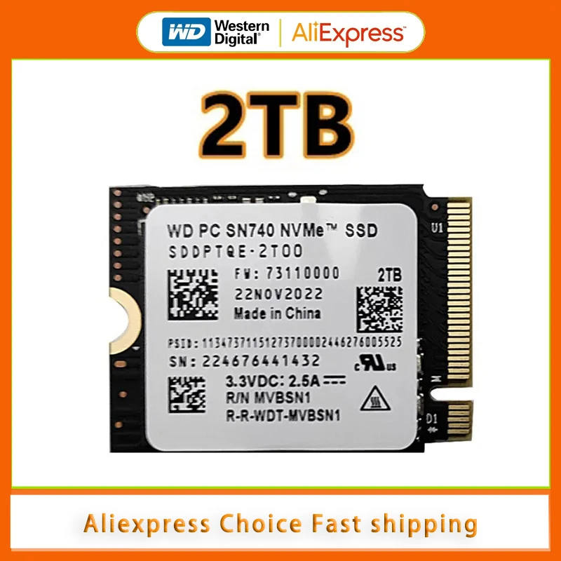 Feature image Western Digital WD SN740 2TB M.2 SSD