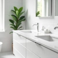 Cultured White Marble Vanity Tops: Durable and Versatile Bathroom Countertop Solutions