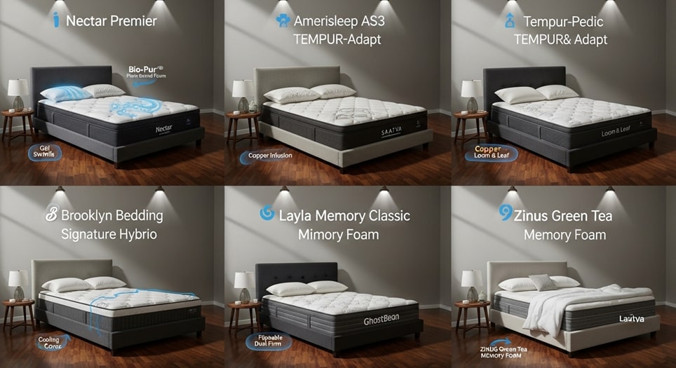 The Top 9 Expert-Tested Memory Foam Mattresses of 2025