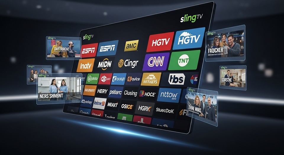 Feature image Sling TV Channels: a Full List of Packages in 2025