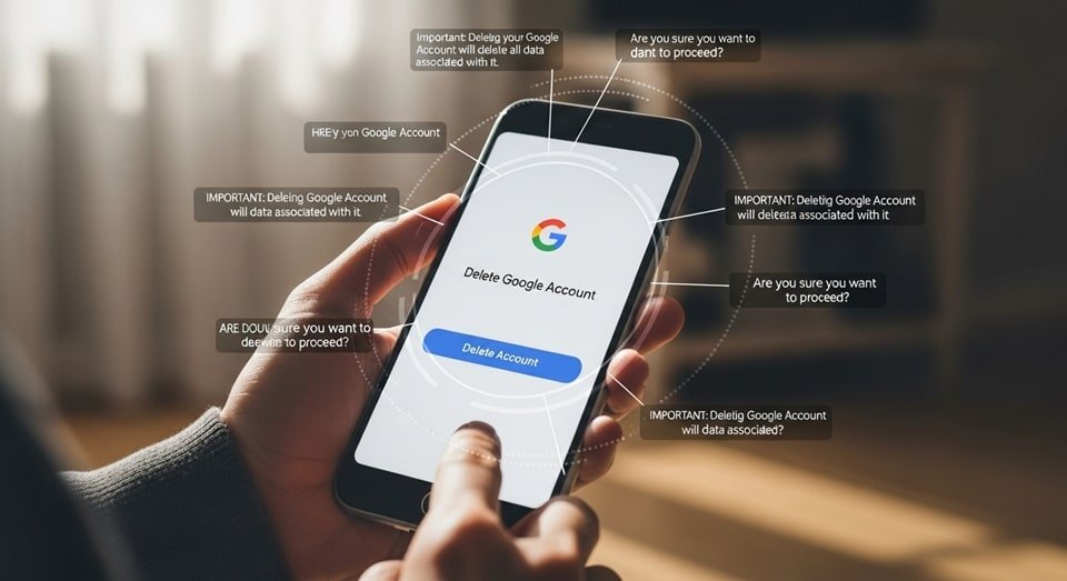 delete google account safely
