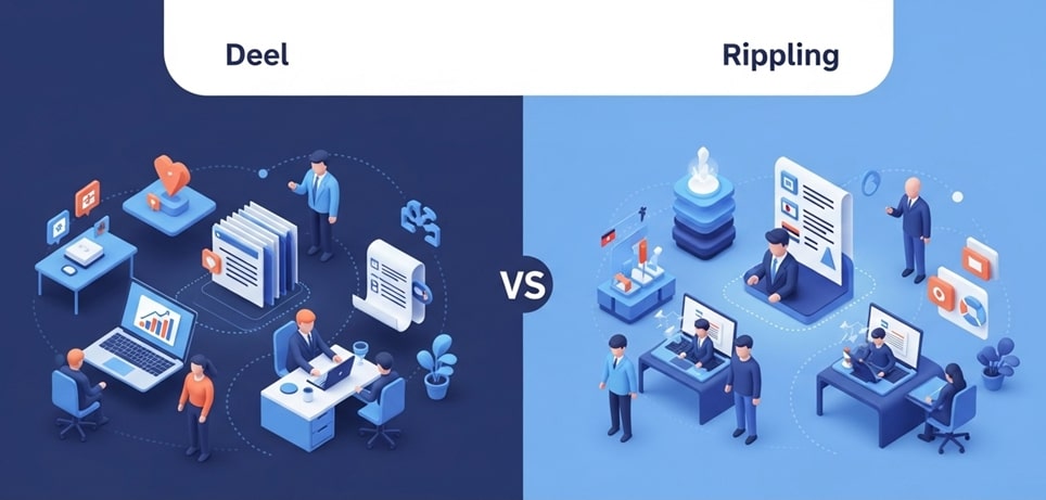 Feature image Deel vs Rippling 2025: The Ultimate Global Payroll, EOR, and HRIS Comparison