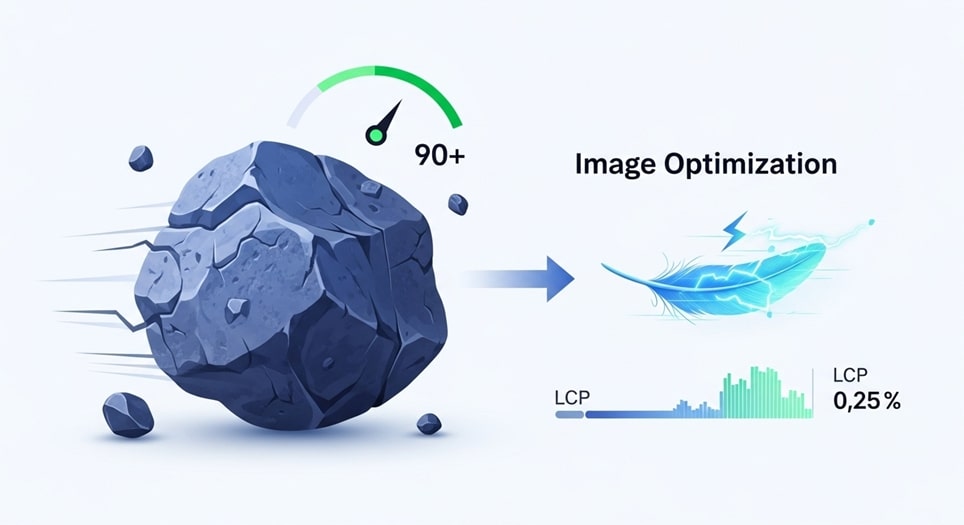 Feature image The Definitive Guide to Image Optimization: Fix Largest Contentful Paint (LCP) and Achieve 90+ PageSpeed