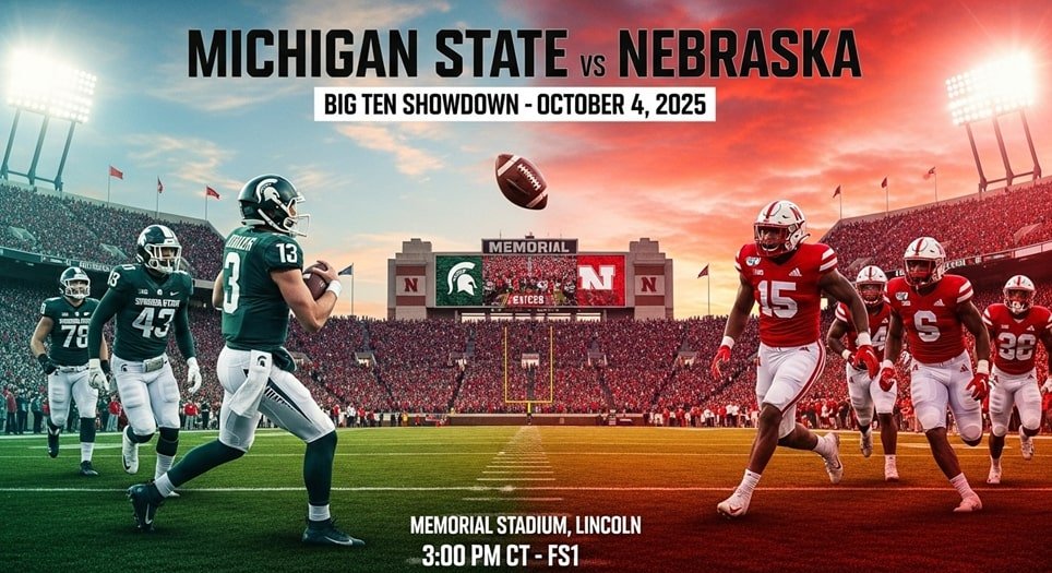 Spartans and Cornhuskers Collide in High-Stakes Big Ten Battle