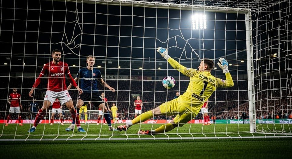 UEFA Europa League Stalemate: Nottingham Forest Held to Goalless Draw by SK Sturm Graz