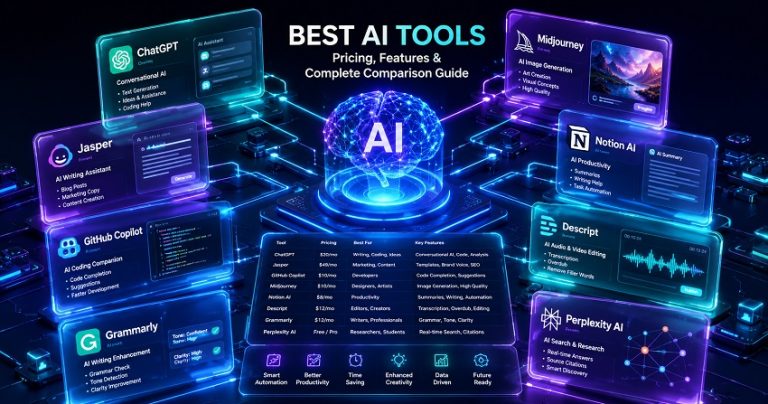 Best AI Tools: Pricing, Features & Complete Comparison Guide
