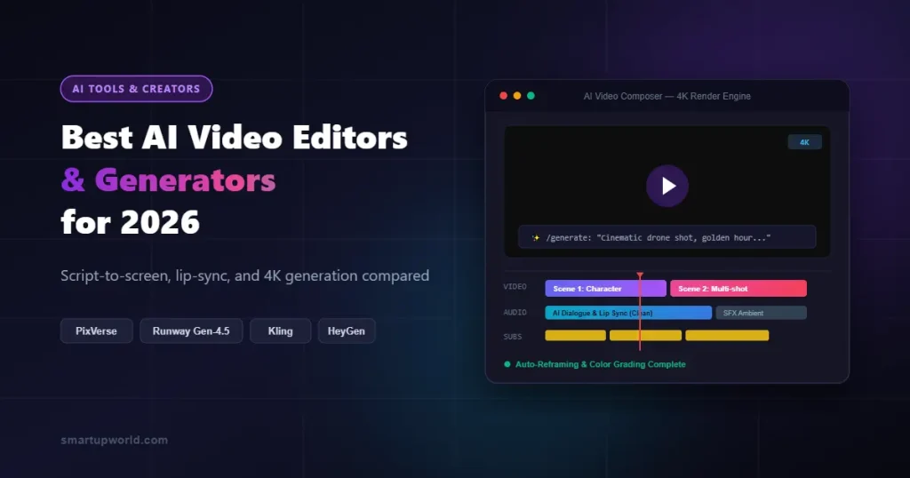 Best AI Video Editors and Generators for Creators and Marketers